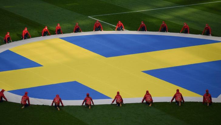 Sweden football flag